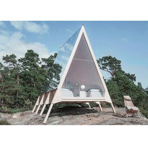 Casa prefabbricata in metallo luce in acciaio struttura <span class=keywords><strong>bungalow</strong></span> casa in legno un telaio campeggio kit di cabina resort casa per le vacanze - Product Image 1