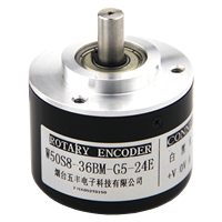 Yi Feng W50S8 Encoder Inkremental Pemasangan Poros Padat Miniatur Perlindungan IP56 Tahan Guncangan/Getaran Output RS485