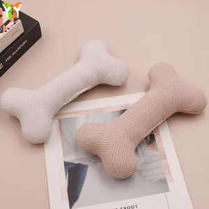 YY stoklanan dayanıklı peluş köpek kemik oyuncak yumuşak kumaş köpek çiğnemek oyuncak eğitim özellikleri ile açık Pet ürünleri hediye - Product Image 4