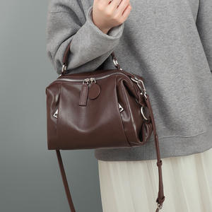 Premium Top Layer Cowhide <b>Leather</b> Women's Shoulder bag <b>Large</b> Capacity Genuine <b>Leather</b> Cross Body <b>Handbag</b> Hand-held Mother Bag - Product Image 2