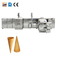 Prix d'usine, nouvelle ligne de production de cornets de crème glacée, équipement de fabrication de biscuits, avec certification CE