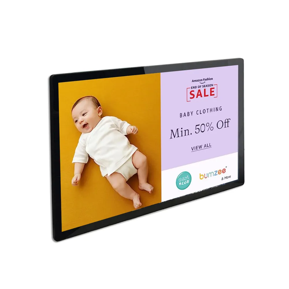 Big Discount Wall Mount Android Digital Signage Smart LCD TV Display Menu Board Indoor Ad Screen for Advertising Display