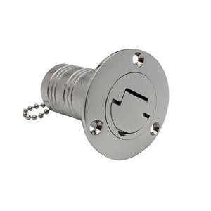 <span class=keywords><strong>Petit</strong></span> couvercle rabattable pour remplissage de pont, remplisseur de pont en acier inoxydable 316, entrée de réservoir d'eau de yacht de 1-1/2 pouces avec bouchon sans clé pour le couvercle du réservoir d'huile - Product Image 2
