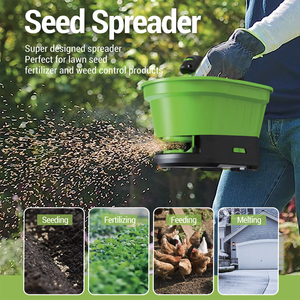 Vertak Épandeur de semences sans fil 6V avec poignée pliable, épandeur d'<span class=keywords><strong>engrais</strong></span> et de graines d'herbe pour jardin domestique - Product Image 3