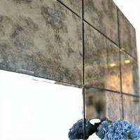 Panneaux de miroir en verre antique décoratifs, étanches, de luxe, sur mesure, en verre givré de 3 à 12 mm