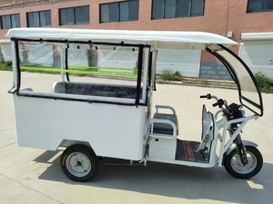 Tuk-Tuk 1,6 m directement de l'usine avec moteur 1500 W, véhicule à trois roues, capacité de transport de passagers avec pare-brise et protection contre la pluie - Product Image 3