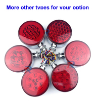 Meilleure vente 4 pouces double couleur ambre rouge camion lumière LED TOP clignotant Auto Position feu de position latéral état neuf
