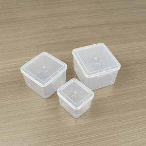 Plastic Transparent <b>Storage</b> <b>Box</b> Square With Lid For Desktop Organizing <b>Small</b> Parts Tools Fishing Gear Accessories - Product Image 1