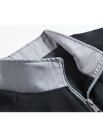 Veste de sport pour homme, noire et grise, avec imprimé BELIEF 67 LIFE, fermeture éclair intégrale, col montant, confortable, pour la gym, l'entraînement, le quotidien et le streetwear
