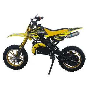 Mini motocicleta de corrida para crianças, motocicleta de 2 tempos para combustível e dirt bike 49cc off-road