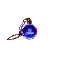 HBL Vente en gros de mini porte-clés en verre cristal vierge, forme complète, gravure laser, porte-clés en cristal pour souvenir ou cadeau