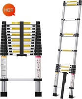 Échelles télescopiques pliantes SURESTEP en aluminium de conception industrielle EN131, capacité de charge de 150 kg, 13 marches, 12,5 pieds