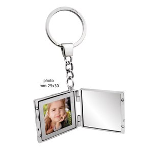 Portachiavi In vetro quadrato con specchio incorporato e accessorio doppio funzionale Photoframe - Product Image 1