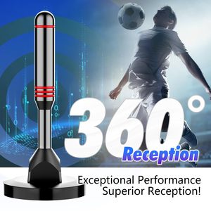 <span class=keywords><strong>Antenne</strong></span> TV numérique intérieure HD DVB <span class=keywords><strong>T2</strong></span> Lanyi 1080P avec gain de 30 dBi, 1,5 VSWR, base magnétique en acier et amplificateur - Product Image 3