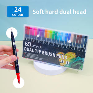 Marqueurs <span class=keywords><strong>à</strong></span> double pointe pour artistes, marqueurs de coloriage <span class=keywords><strong>à</strong></span> pointe fine, livres de coloriage pour enfants et adultes, calligraphie, stylo pinceau aquarelle - Product Image 4