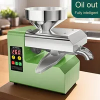 Presse à huile domestique en acier inoxydable 8-10 kg/h pour le soja, les arachides et le colza, facile à utiliser
