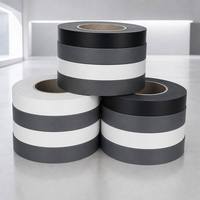 Bande de chantournage en PVC souple, moulure en vinyle mélaminé, couleur unie, grain de bois, épaisseur 0,4-2 mm, personnalisable