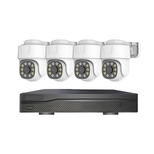 Nouvelles caméras de sécurité extérieures IP PoE réseau <span class=keywords><strong>5MP</strong></span> ou 8MP haute résolution avec audio bidirectionnel, kit PoE 4 canaux - Product Image 2
