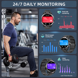 KT88 Outdoor Smart Watch 1.7 Inch IPS Fitness Tracker <b>Waterproof</b> Health Analysis Call Reminder for Android - Product Image 5