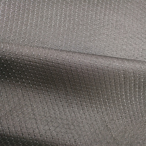 Tela antideslizante de gabardina Fabtwill con revestimiento de silicona, estampada con un patrón hexagonal de hexagramas, para tapetes antideslizantes. - Product Image 2