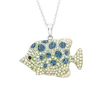 Tiempo de Entrega de 7 a 10 Días, Collar de Moda con Colgante de Cristales y Diseño de Beso, Joyería de Arcilla para Niñas