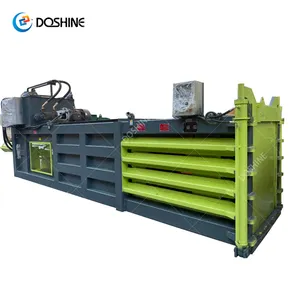 Hydraulic Horizontal cardboard box baling press/ scrap paper baler/ waste carton bale press machine