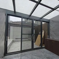 Puertas de entrada frontales para casas, puertas corredizas interiores, pérgolas, portones de acero, aluminio, vidrio, sin rieles, arcos