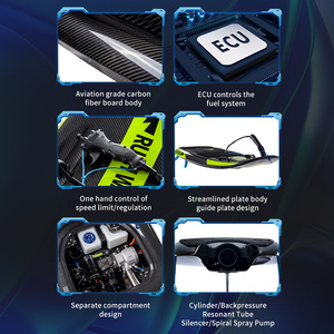 RUSH WAVE Professional 110cc เจ็ทเซิร์ฟบอร์ดแบบใช้น้ำมันเบนซิน  ทำจากคาร์บอนไฟเบอร์ สำหรับเล่นเซิร์ฟในทะเล - Product Image 4