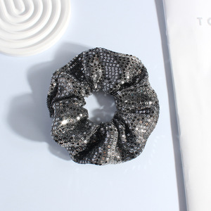 Chouchous en maille à paillettes brillantes, élastiques et ajourés, pour femmes, pour les fêtes et le quotidien - Product Image 5