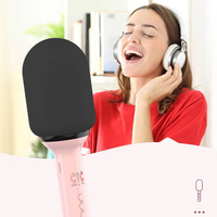Microphone sans fil portable pour enfants, karaoké, haut-parleur portable, amplificateur de karaoké avec suppression du bruit et écho