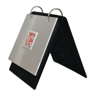 กรอบรูปแบบพับฝาปิดทำจากโลหะรูปตัววีกรอบรูปโปร่งใ<span class=keywords><strong>ส</strong></span><span class=keywords><strong>ส</strong></span>ำหรับแ<span class=keywords><strong>ส</strong></span>ดงภาพ - Product Image 1