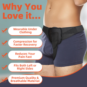 Cao cấp bền thoát vị vành đai Một kích thước phù hợp với tất cả các cao đàn hồi và Breathable thoát vị hỗ trợ với có thể tháo rời áp lực miếng đệm - Product Image 5