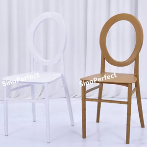 Vente directe usine – <span class=keywords><strong>Chaise</strong></span> de jardin empilable en résine blanche Napoléon, en plastique PP Tiffanie, idéale pour les événements et mariages – Offre spéciale - Product Image 4