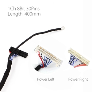 Cáp LVDS 400mm FIX-30P-D8 1CH 8-bit 30 chân 30pin đơn 8 dòng cho bảng điều khiển màn hình lớn 26-47 inch 2 mô hình - Product Image 2