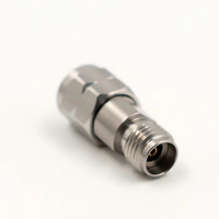 Adaptateur coaxial RF à ondes millimétriques 2,4/2,92-JKG, mâle 2,4 mm vers femelle 2,92 mm, 50 ohms, isolateur PEI en acier inoxydable
