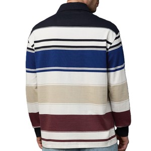 New Arrival Custom Logo Printed Rugby for <b>Shirt</b> for Men High Quality Long Sleeve Unisex 100% Cotton Quick Dry Breathable - Product Image 2