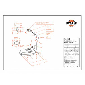 Sistema di scarico moto Sitoplus per VESPA HP/PK 50/XL/RUSH/N/FL2 modello 12388 - Product Image 1
