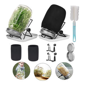 Venta al por Mayor de Frascos de Vidrio Mason de 17 oz, 500 ml y 1000 ml para Germinación de Semillas, Frascos para Hacer Germinación Orgánica, Frascos para Brotes de <span class=keywords><strong>Frijol</strong></span> - Product Image 5