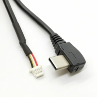 Conjunto de cable USB Micro macho de 4 pines JST Molex Picoblade Mini B enchufe USB para aplicaciones electrónicas de automóviles hechas de PVC
