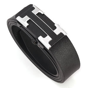Cinturón de Cuero Genuino Tiyo para Hombre, Hebilla de Cierre Automático, Reversible, Forma de H, 3.8cm, Trenzado, Negro y Marrón, Estilo Formal, Cuero Vacuno de Wenzhou - Product Image 2