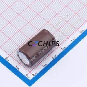 Condensateur électrolytique en aluminium à montage traversant DHG450M476M250S1AA, montage traversant, D16xL25mm 47uF 20% 450V 1.1A-100kHz - Product Image 2