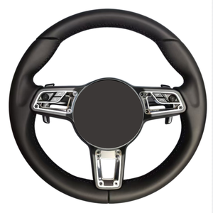 Volante Deportivo Beige para <span class=keywords><strong>Porsche</strong></span> Panamera, Cayenne, Macan, Cayman, <span class=keywords><strong>Boxster</strong></span>, 718, 911, 987, 958, 991.2, 971.2, 997.1. Modificación. - Product Image 2