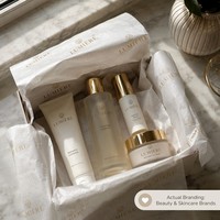 Papier d'emballage personnalisé avec logo |   Papier métallisé et carton épais de qualité supérieure pour les marques de beauté et de soins de la peau - Encre à base de soja sans danger pour les aliments