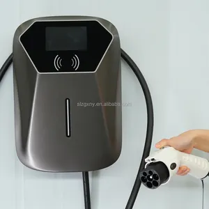 Type2 Ac Ev Charger 22Kw สามเฟสระดับ 2 32A GB/T CE การรับรอง RFID WiFi + APP สถานีชาร์จรถ 4.3 นิ้ว LCD