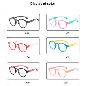 新しいファッションユニセックスTPEEキッズベビーブルーライトカットメガネフレーム、子供と幼児向けの柔軟なブルーライトカットメガネ - Product Image 4