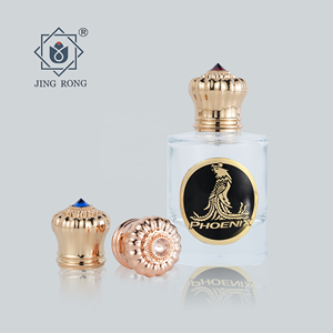 Capot zamak <span class=keywords><strong>nina</strong></span> gemmes sur brillant noir rectangulaire <span class=keywords><strong>rose</strong></span> noir animal luxe couronne magnétique métal unique personnalisé zamac bouchon de <span class=keywords><strong>parfum</strong></span> - Product Image 4