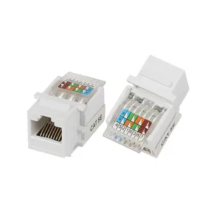 China Manufacturer Network Solution Rj45 Utp 90 Degree Cat5e Keystone Jack