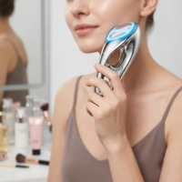 Appareil de soin du visage à micro-courant vibrant pour usage domestique, portable, booster électrique, thérapie chaude/froide