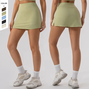 P683 alta calidad verano Slim Fit Yoga falda transpirable correr Fitness tenis falda antideslumbrante falda deportiva - Product Image 1