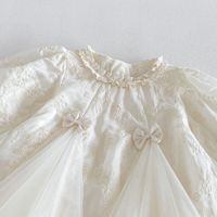 Robe de princesse en dentelle avec nœud pour filles, nouvelle collection automne 2026, pour bébés filles, robe de cérémonie pour enfants, modèle Z5177